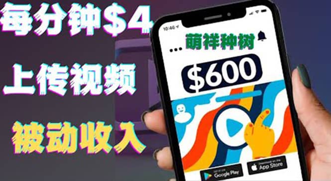 只需要上传视频然后每分钟赚4美元项目：详细操作步骤，小白也可操作-刀客资源网