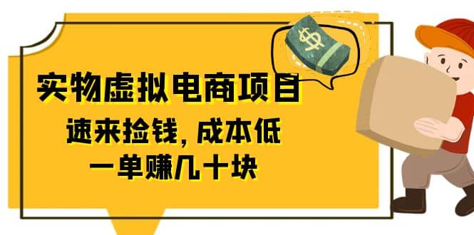 东哲日记：全网首创实物虚拟电商项目，速来捡钱，成本低，一单赚几十块！-刀客资源网