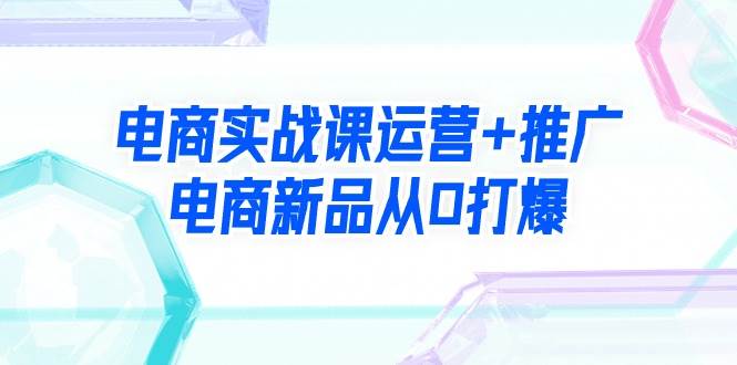 电商实战课运营+推广，电商新品从0打爆（99节视频课）-刀客资源网