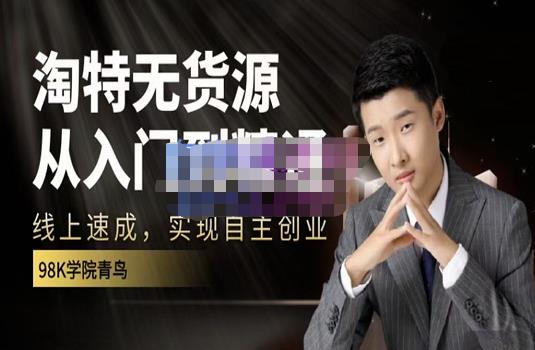 98k学院的淘特无货源线上速成课，从入门到精通，让你最小投入，最高回报-刀客资源网