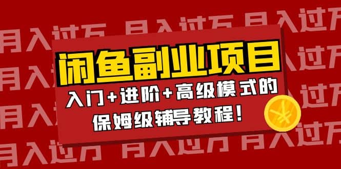 月入过万闲鱼副业项目：入门+进阶+高级模式的保姆级辅导教程-刀客资源网