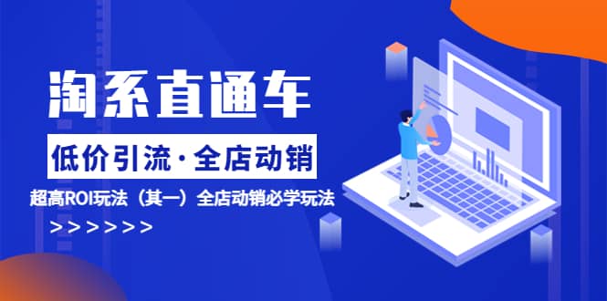 淘系直通车《低价·引流 全店·动销》超高ROI玩法（其一）全店动销必学玩法-刀客资源网