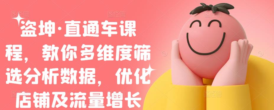盗坤·直通车课程，教你多维度筛选分析数据，优化店铺及流量增长-刀客资源网