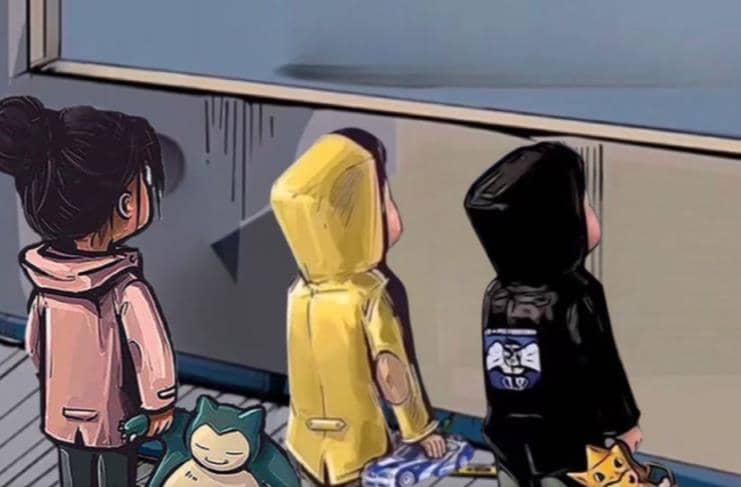 橱窗看车男孩汽车头像制作项目-刀客资源网