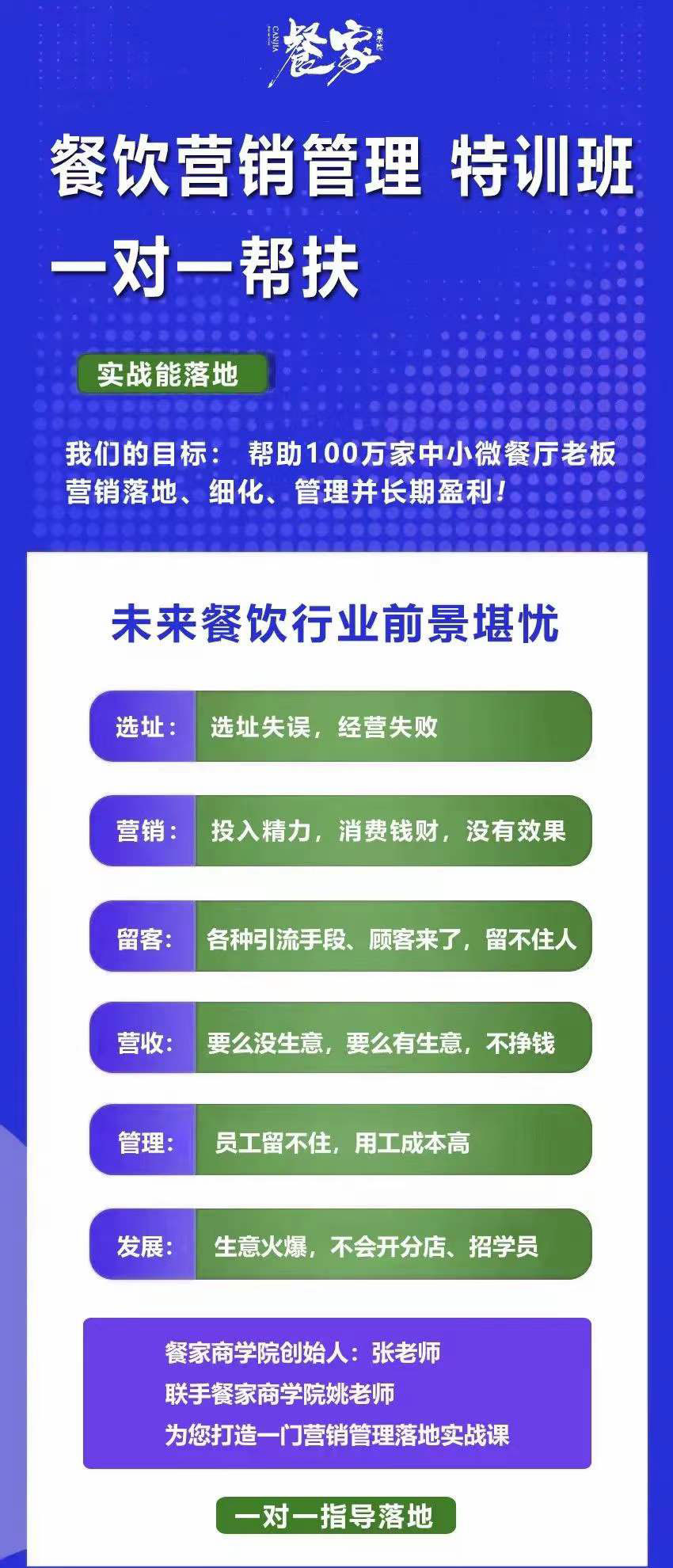 图片[1]-餐饮营销管理特训班：选址+营销+留客+营收+管理+发展-刀客资源网