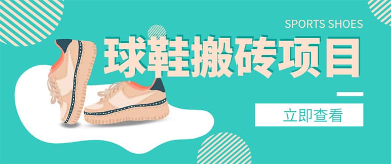 外面收费998的球鞋搬砖项目【详细教程+资源渠道】-刀客资源网