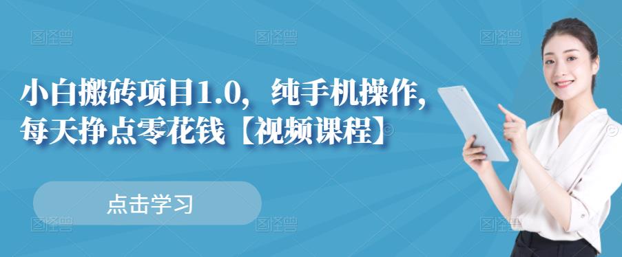 小白搬砖项目1.0，纯手机操作，每天兼职挣点零花钱-刀客资源网