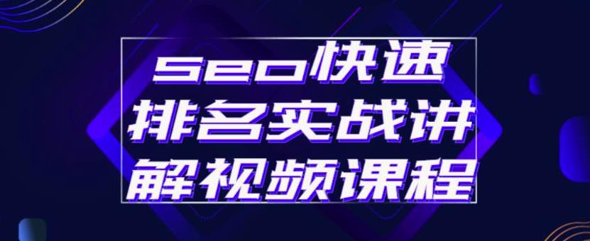 seo快速排名实战讲解视频课程，揭秘seo快排原理-刀客资源网