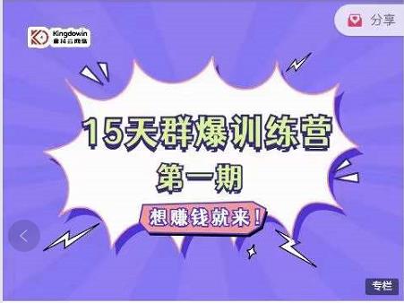 金抖云Peter《15天群爆训练营》，破解抖音玄学，群爆心法，起号方式-刀客资源网