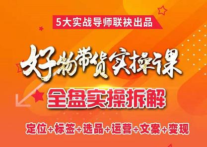 抖音好物带货实操课，全盘拆解抖音好物带货号全套流程打法-刀客资源网