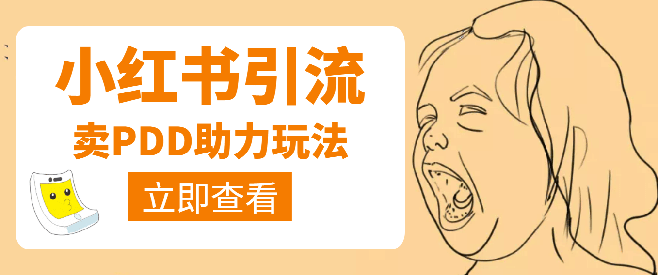 利用小红书卖拼多多助力-刀客资源网