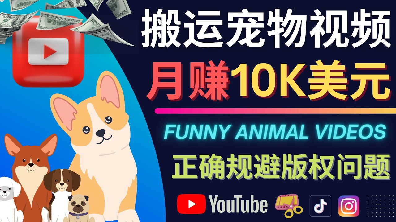 搬运TIKTOK视频到YouTube，并进行二次创作，月赚1万美元以上-刀客资源网