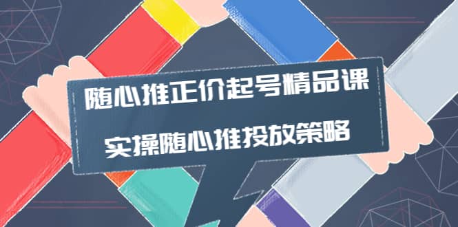 随心推正价起号精品课，实操随心推投放策略（5节课-价值298）-刀客资源网