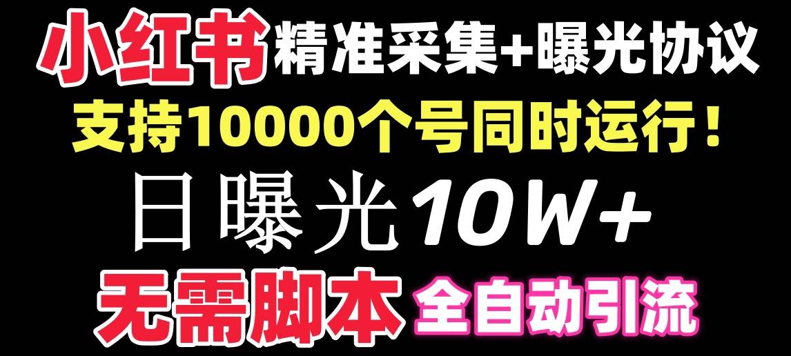 【价值10万！】小红书全自动采集+引流协议一体版！无需手机，支持10000-刀客资源网