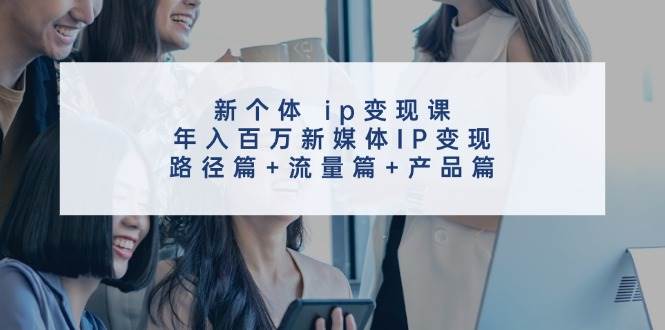 新个体 ip变现课，年入百万新媒体IP变现，路径篇+流量篇+产品篇-刀客资源网