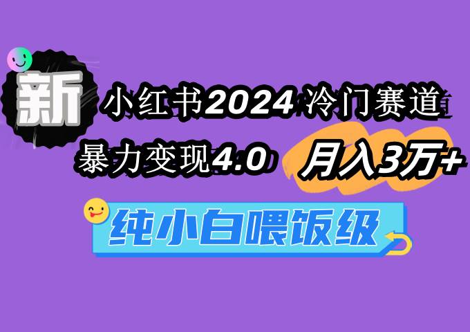 小红书2024冷门赛道 月入3万+ 暴力变现4.0 纯小白喂饭级-刀客资源网
