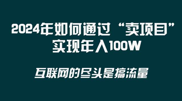 2024年如何通过“卖项目”实现年入100W-刀客资源网