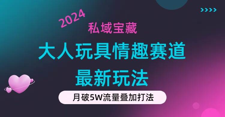 私域宝藏：大人玩具情趣赛道合规新玩法，零投入，私域超高流量成单率高-刀客资源网