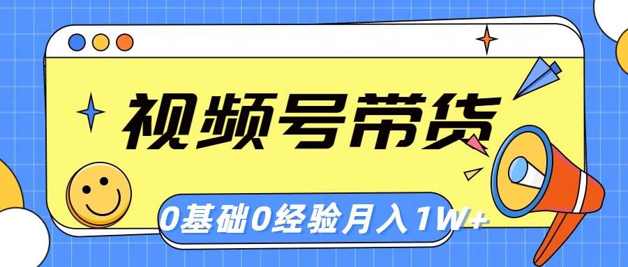视频号轻创业带货，零基础，零经验，月入1w+-刀客资源网
