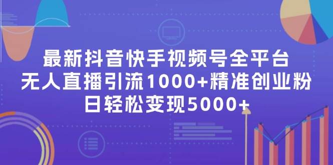 最新抖音快手视频号全平台无人直播引流1000+精准创业粉，日轻松变现5000+-刀客资源网