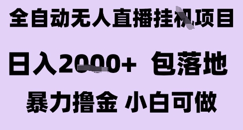 最新全自动抖音无人直播挂G项目，日入2k+ 包落地暴力撸金，小白可做【揭秘】-刀客资源网