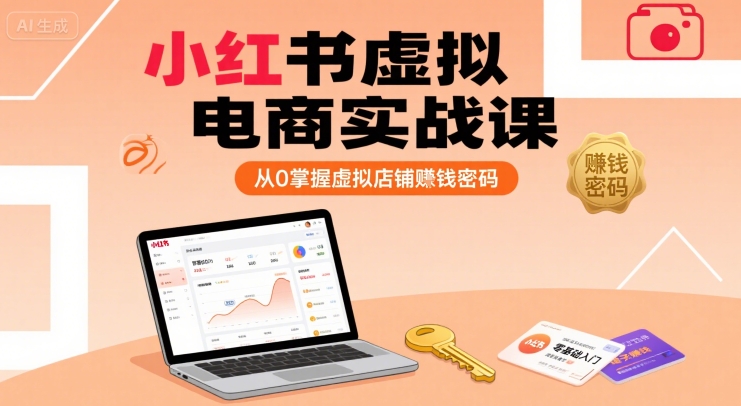 小红书虚拟电商实战课，从0掌握虚拟店铺賺钱密码（更新）-刀客资源网