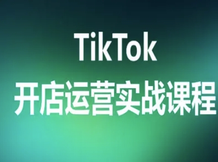 TikTok开店运营实战课程，TK跨境电商实操全流程-刀客资源网