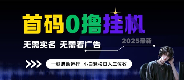 首码0撸全自动挂G项目，无需实名无需看广告，小白轻松日入3位数，多号短阵收益无上限【揭秘】-刀客资源网