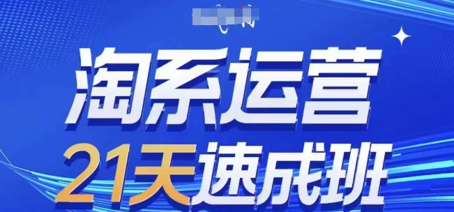 淘系运营21天速成班(更新25年5月)，0基础轻松搞定淘系运营，不做假把式-刀客资源网