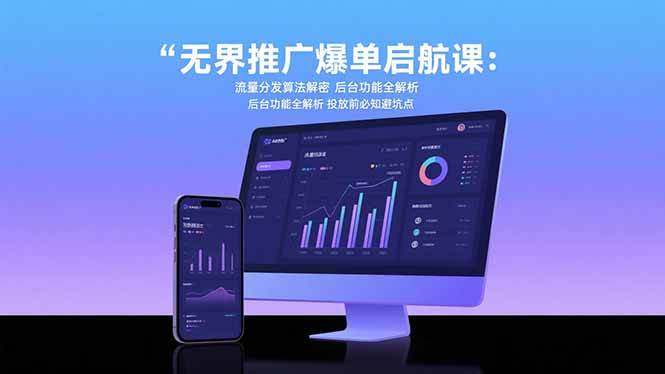 （15567期）无界推广爆单启航课：流量分发算法解密 后台功能全解析 投放前必知避坑点-刀客资源网