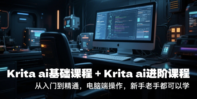 krita ai基础课程+Krita ai进阶课程，从入门到精通，电脑端操作，新手老手都可以学-刀客资源网