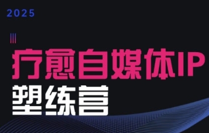 2025治愈自媒体IP训练营，专为疗愈领域从业者打造-刀客资源网