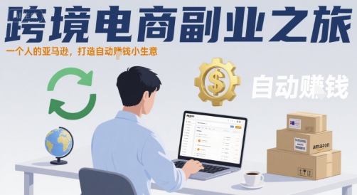 跨境电商副业之旅，一个人的亚马逊，打造自动賺钱小生意-刀客资源网