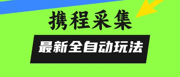 携程信息采集全自动玩法，0风控，无脑开干【揭秘】-刀客资源网