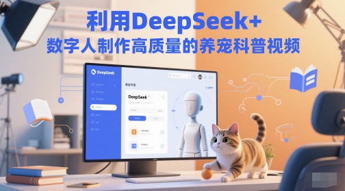 利用DeepSeek+数字人制作高质量的养宠科普视频-刀客资源网