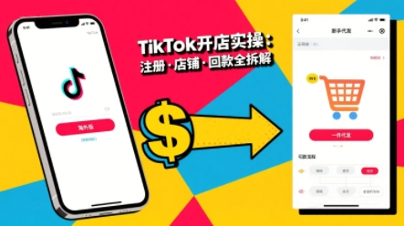 TikTok从开店到投流的进阶课，从基础实操到高阶技巧一网打尽-刀客资源网