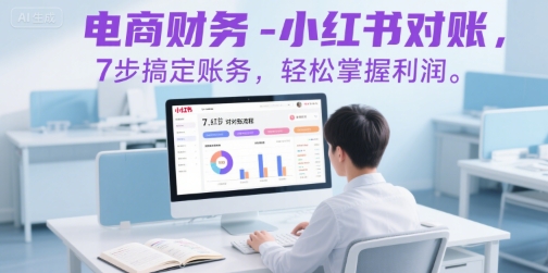 电商财务-小红书对账，7步搞定账务，轻松掌握利润-刀客资源网