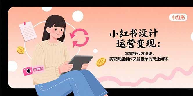 （15636期）小红书设计运营变现：掌握核心方法论，实现既能创作又能接单的商业闭环-刀客资源网