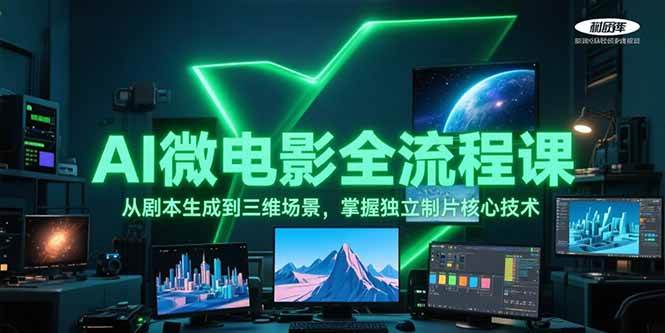 AI微电影全流程课，从剧本生成到三维场景，掌握独立制片核心技术-刀客资源网