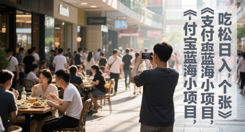 支付宝蓝海小项目，吃饭逛街拍个照，轻松日入1张-刀客资源网