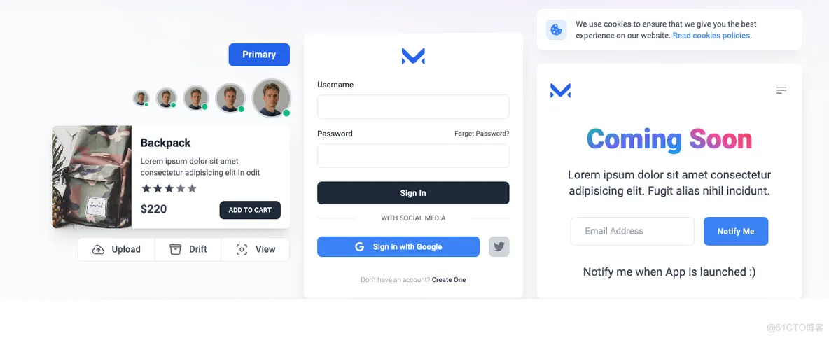 Meraki UI(基于Tailwind CSS构建的开源前端组件库)-刀客资源网