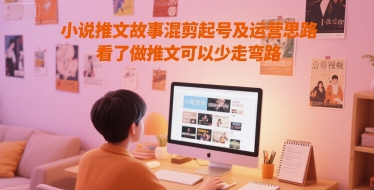 小说推文故事混剪起号及运营思路，看了做推文可以少走弯路-刀客资源网