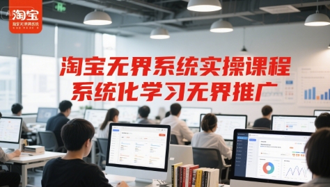 淘宝无界系统实操课程，系统化学习无界推广-刀客资源网