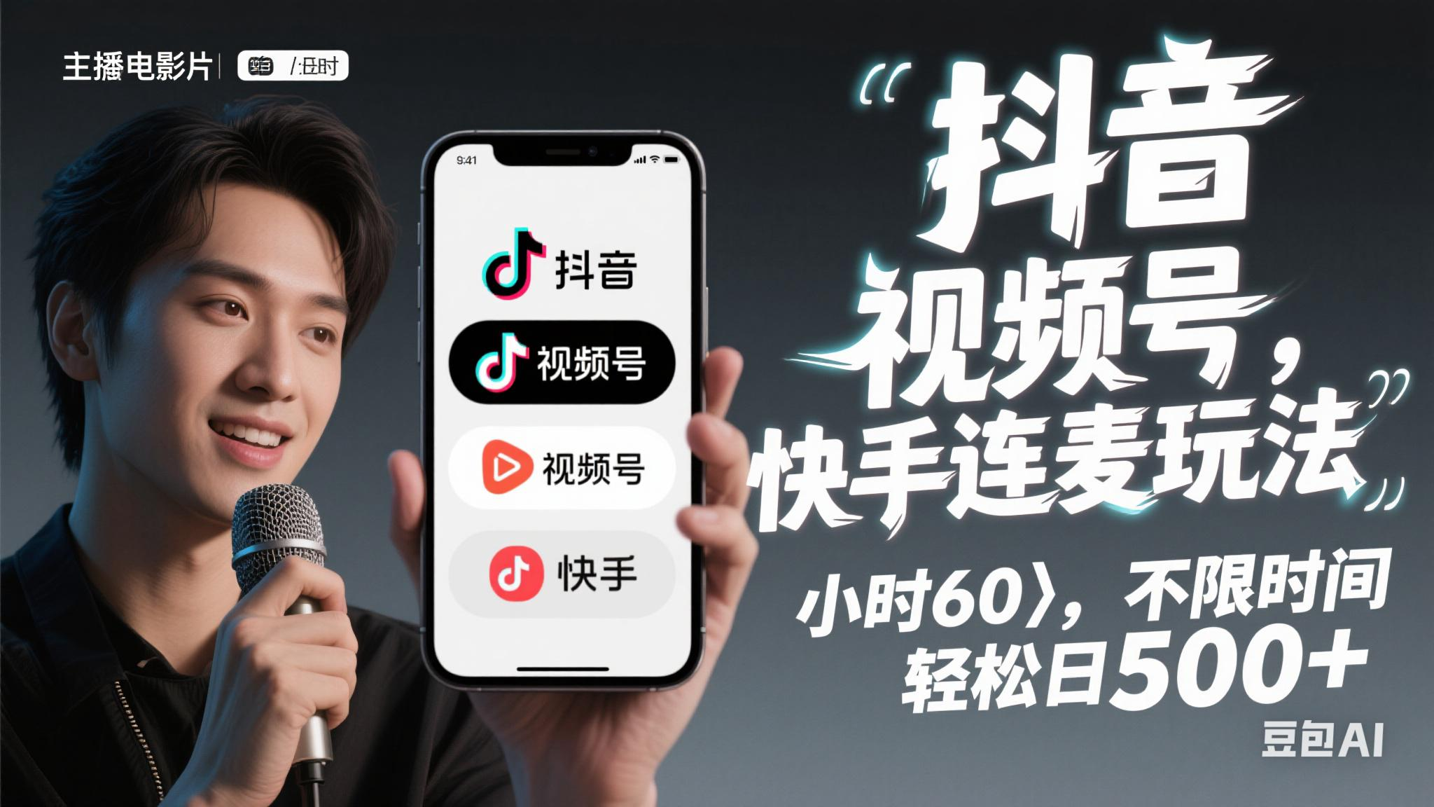 （14899期）抖音，快手，视频号无脑连麦玩法！快速入门，单日稳冲1000+-刀客资源网
