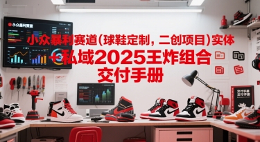 小众暴利赛道(球鞋定制，二创项目)实体+私域2025王炸组合 交付手册-刀客资源网