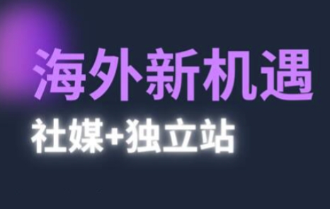 2025出海新机遇(社媒+独立站)，海外新机遇，实现独立站的高效运营与出海-刀客资源网