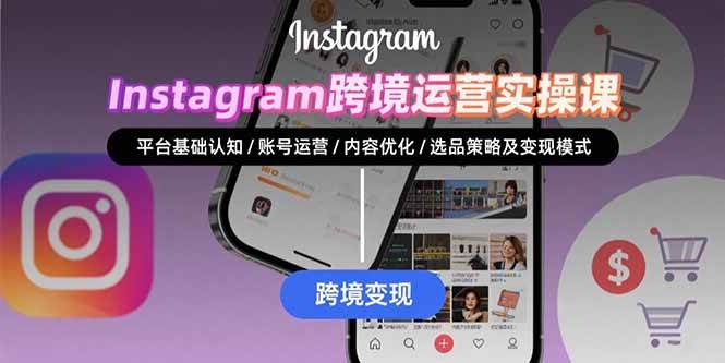 （15644期）Instagram跨境运营实战：平台认知/账号运营/内容优化/选品策略及变现模式-刀客资源网