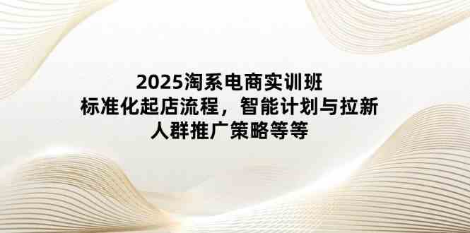 2025淘系电商实训班：标准化起店流程，智能计划与拉新，人群推广策略等等-刀客资源网