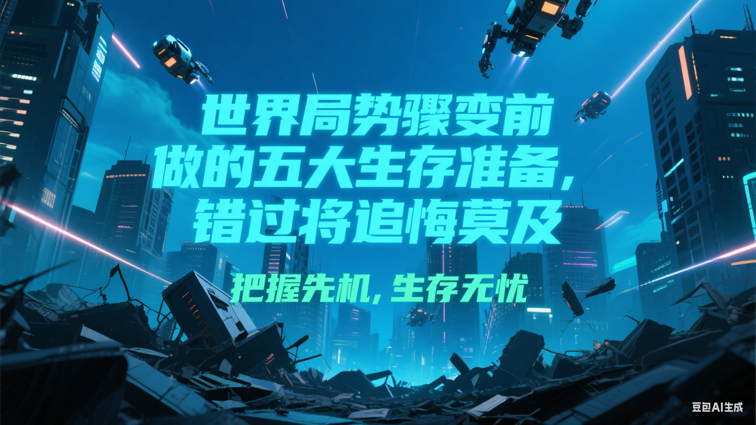付费文章《世界局势骤变前必做的五大生存准备，错过将追悔莫及》-刀客资源网