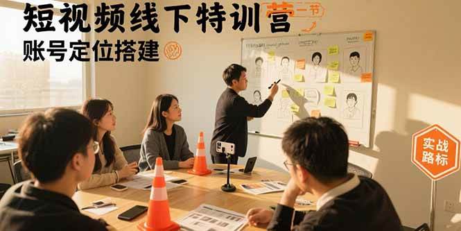 （15707期）短视频线下特训营：账号定位搭建/口播号拍摄剪辑/直播间流量入口/变现实战-刀客资源网